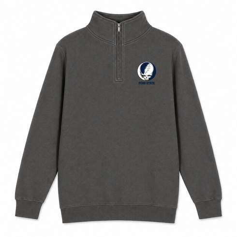 Penn State University - Premium Grateful Dead Quarter-Zip Pullover - Charcoal - 5
