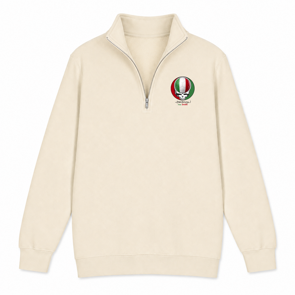 Italy FIFA World Cup - Premium Grateful Dead Quarter-Zip Pullover - Sand - 1