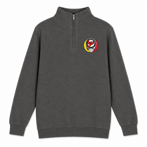 Illinois State University - Premium Grateful Dead Quarter-Zip Pullover - Charcoal - 6