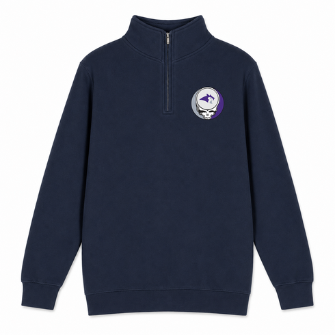 Kenyon - Premium Grateful Dead Quarter-Zip Pullover - Navy - 4