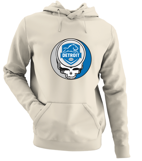 Detroit Football - Premium Grateful Dead Hoodie - Sand - 3