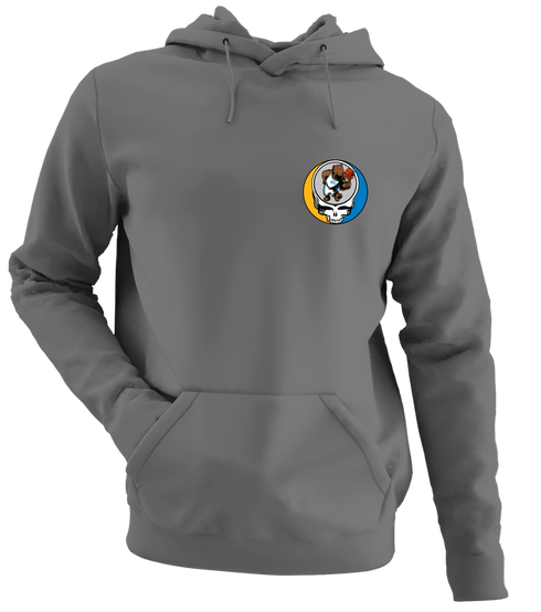 UCLA - Premium Grateful Dead Left Chest Hoodie - Charcoal