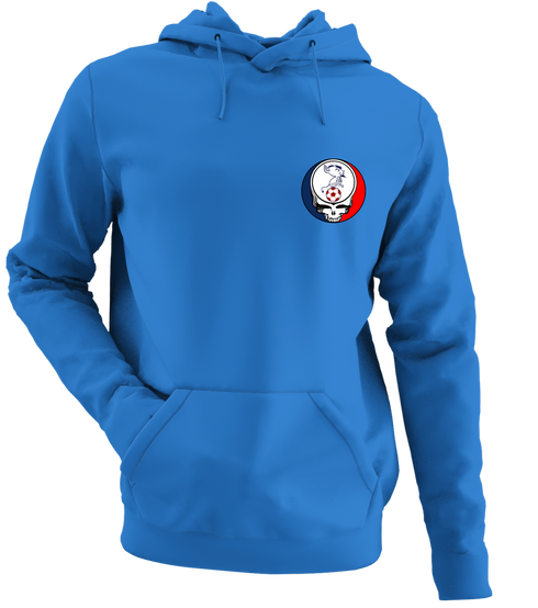 Depaul Billy Blue - Premium Grateful Dead Left Chest Hoodie - Royal