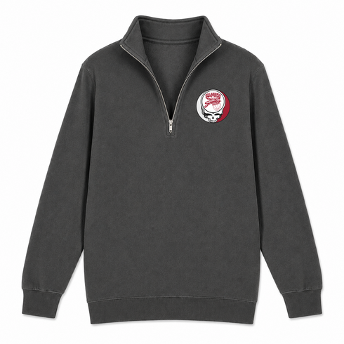 University of Oklahoma - Premium Grateful Dead Quarter-Zip Pullover - Charcoal - 6