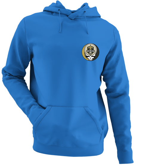 New Orleans Football - Premium Grateful Dead Left Chest Hoodie - Heather Royal - 5