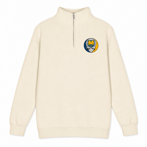 Northern Colorado - Premium Grateful Dead Quarter-Zip Pullover - Sand - 2