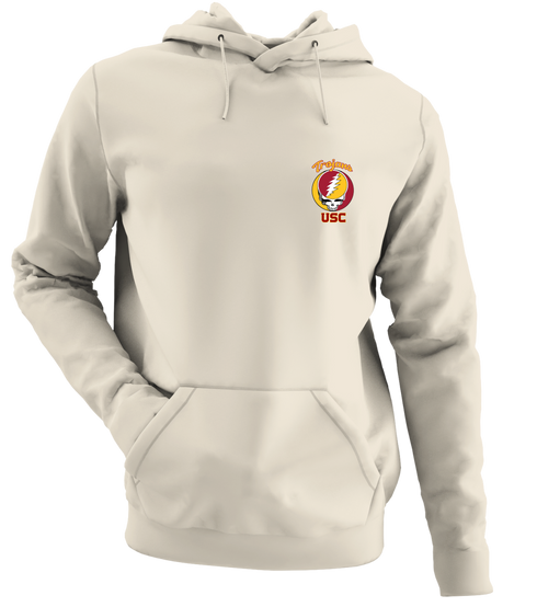 USC - Premium Grateful Dead Left Chest Hoodie - Sand