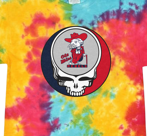 Ole Miss Stealie Tie-Dye T-Shirt