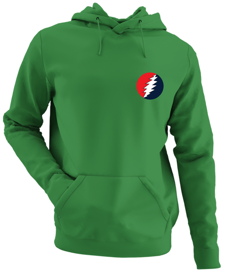 Classic - Premium Grateful Dead Left Chest Hoodie - Irish Green - 6