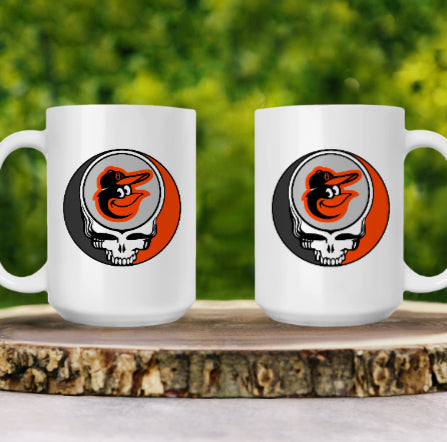 Grateful Dead - MLB Team Stealie Coffee Mug - 15oz | Choose YOUR Team - StealieShop