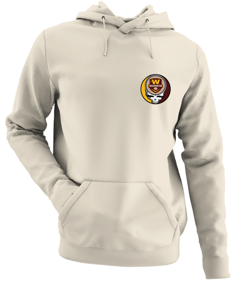 Washington Football - Premium Grateful Dead Left Chest Hoodie - Sand - 3