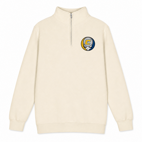 University of Tennessee Chattanooga - Premium Grateful Dead Quarter-Zip Pullover - Sand - 1