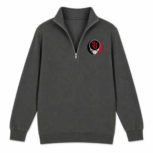St John's University - Premium Grateful Dead Quarter-Zip Pullover - Charcoal - 6