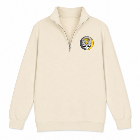 Depauw - Premium Grateful Dead Quarter-Zip Pullover - Sand - 2