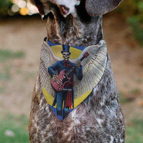 Grateful Dead - Pet Bandana - Grateful Dead Dave's Picks Volume Six San Francisco and St. Louis Skeleton Cover Art - StealieShop