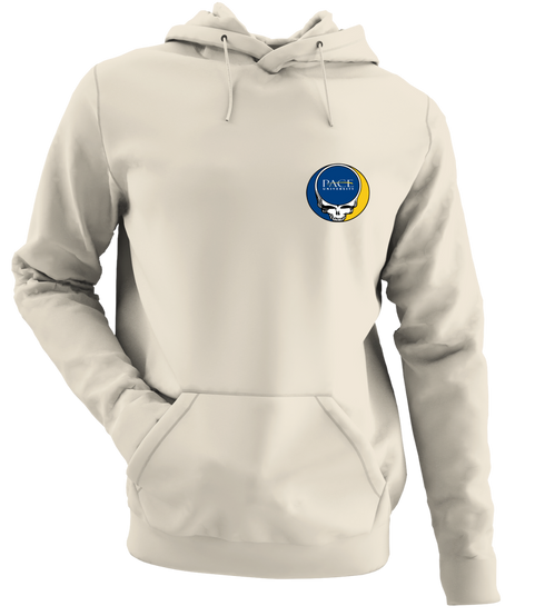 Pace University - Premium Grateful Dead Left Chest Hoodie - Sand