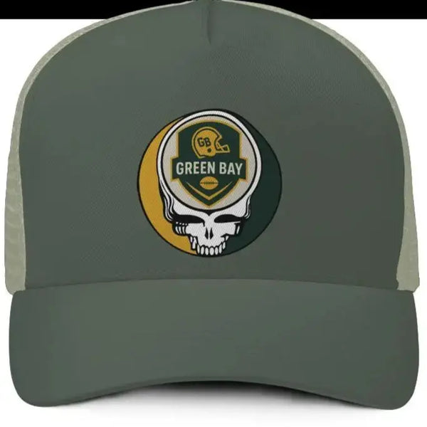 Grateful Dead - The Gridiron Collection: Green Bay Football Edition Stealie Trucker Cap - StealieShop