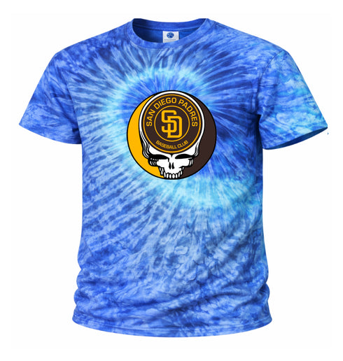 San Diego Padres Stealie Tie-Dye Grateful Dead T-Shirt