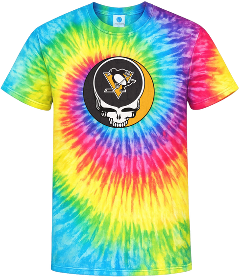 Pittsburgh Penguins Stealie Tie-Dye Grateful Dead T-Shirt