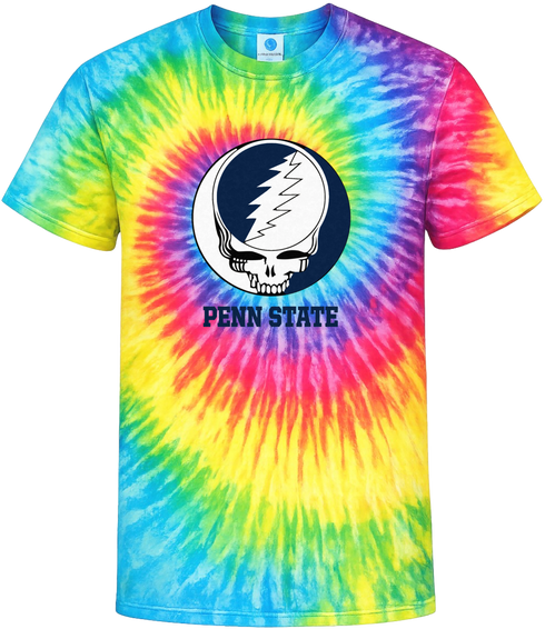 Penn State Stealie Tie-Dye Grateful Dead T-Shirt