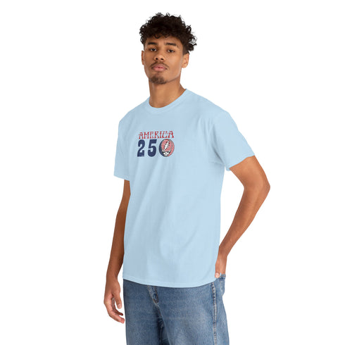 America 250 Stealie Life is dead.® Grateful Dead T-Shirt - 4th of July