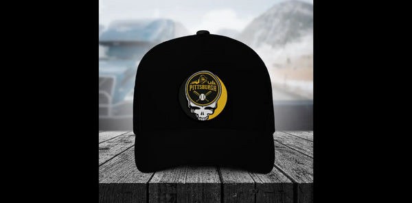 Grateful Dead - Pittsburgh Pirates Stealie Grateful Dead Trucker Cap - StealieShop