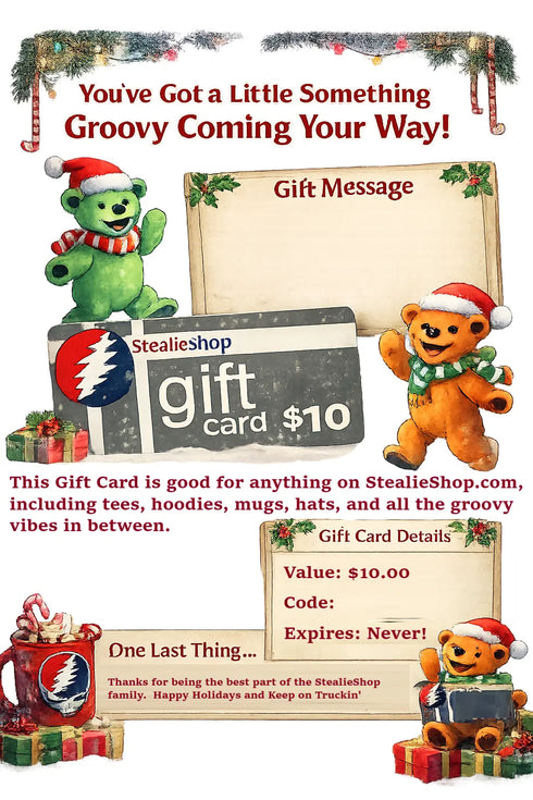 StealieShop Gift Card Grateful Dead T-Shirt