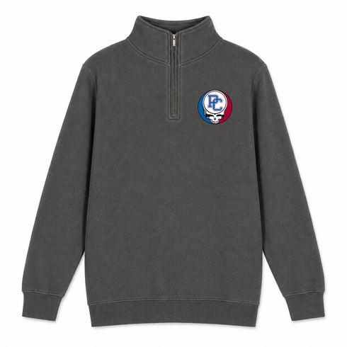 Presbyterian College - Premium Grateful Dead Quarter-Zip Pullover - Charcoal - 6
