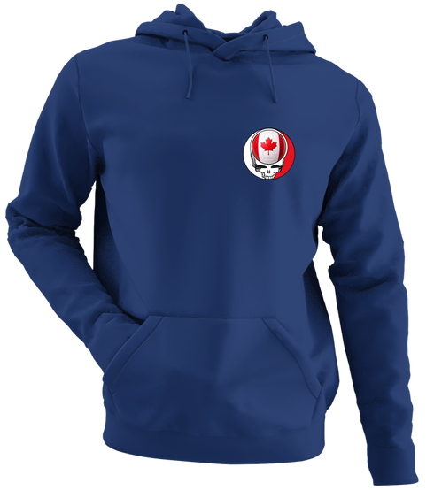 Canada FIFA World Cup - Premium Grateful Dead Left Chest Hoodie - Navy - 2
