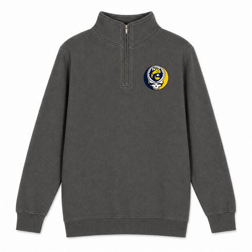UC Santa Cruz - Premium Grateful Dead Quarter-Zip Pullover - Charcoal - 5