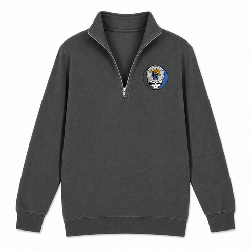 University of Kentucky - Premium Grateful Dead Quarter-Zip Pullover - Charcoal - 6