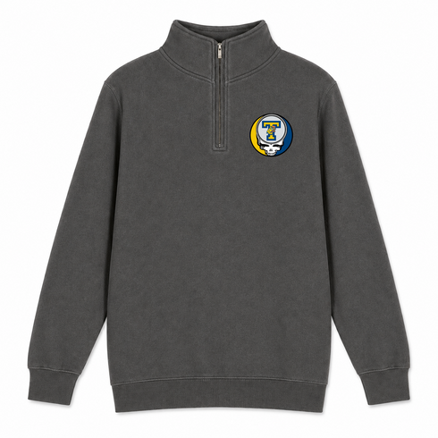 Trinity - Premium Grateful Dead Quarter-Zip Pullover - Charcoal - 6