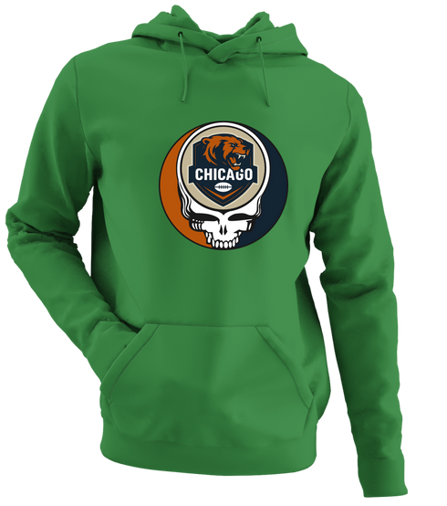Chicago Football - Premium Grateful Dead Hoodie - Irish Green - 6