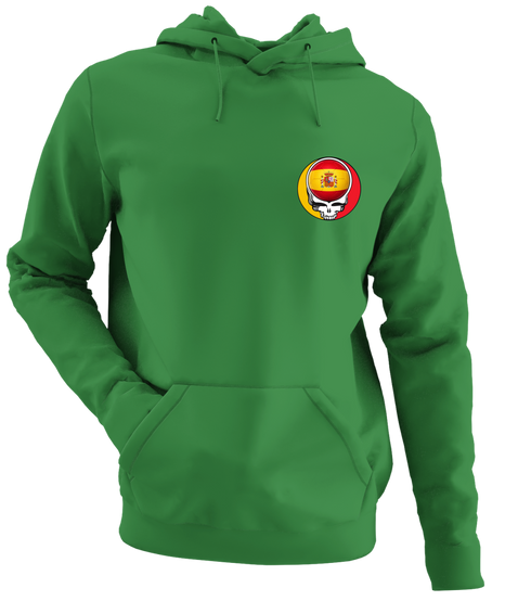 Spain FIFA World Cup - Premium Grateful Dead Left Chest Hoodie - Irish Green - 6
