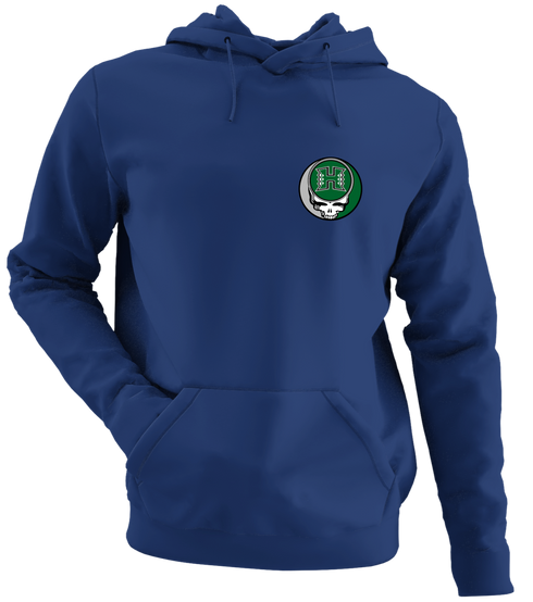 University of Hawaii - Premium Grateful Dead Left Chest Hoodie - Navy