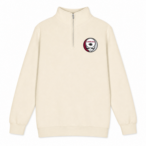 Florida Tech - Premium Grateful Dead Quarter-Zip Pullover - Sand - 1