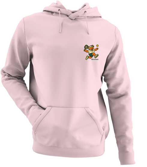 Pickleball Bear - Life is dead.® - Premium Grateful Dead Left Chest Hoodie - Light Pink - 4
