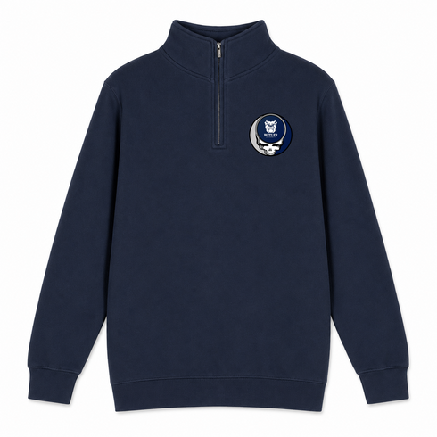 Butler University - Premium Grateful Dead Quarter-Zip Pullover - Navy - 3