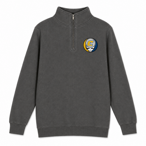 University of Tennessee Chattanooga - Premium Grateful Dead Quarter-Zip Pullover - Charcoal - 5