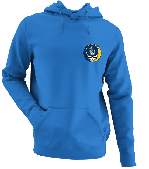 Newumann - Premium Grateful Dead Left Chest Hoodie - Heather Royal - 5