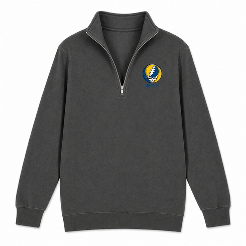 Drexel University - Premium Grateful Dead Quarter-Zip Pullover - Charcoal - 5