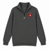Ohio State Jerry - Life is dead.® - Premium Grateful Dead Quarter-Zip Pullover - Charcoal - 6