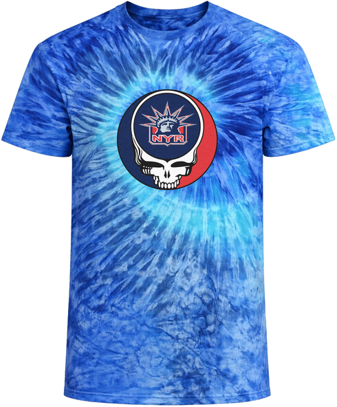 New York Rangers Stealie Tie-Dye Grateful Dead T-Shirt