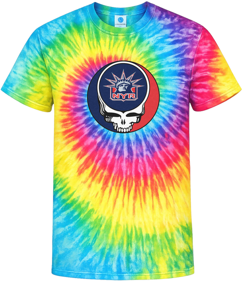 New York Rangers Stealie Tie-Dye Grateful Dead T-Shirt