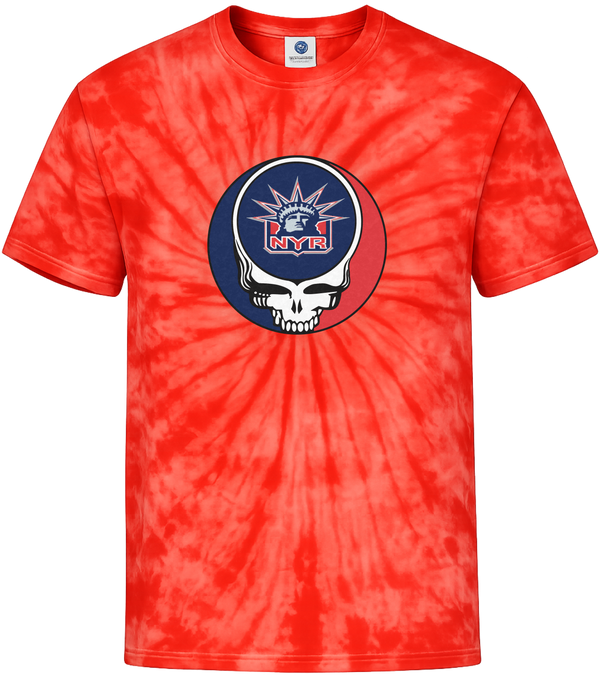 New York Rangers Stealie Tie-Dye Grateful Dead T-Shirt