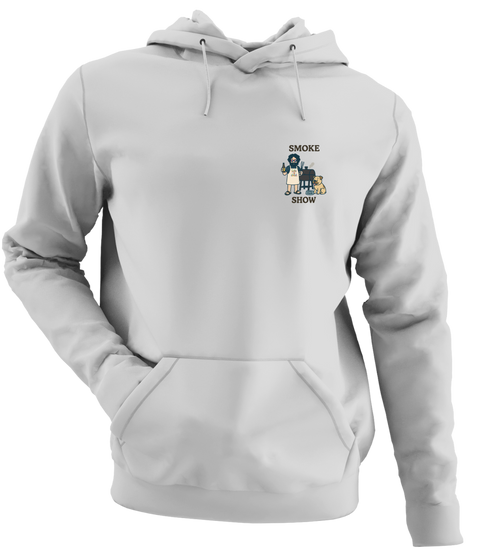 Smoke Show - Life is dead.® - Premium Grateful Dead Left Chest Hoodie - Sport Grey