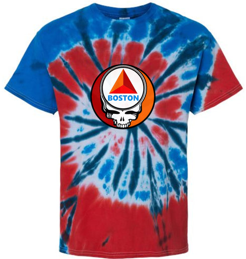 Boston Red Sox Fenway Citgo Sign Stealie Tie-Dye Grateful Dead T-Shirt