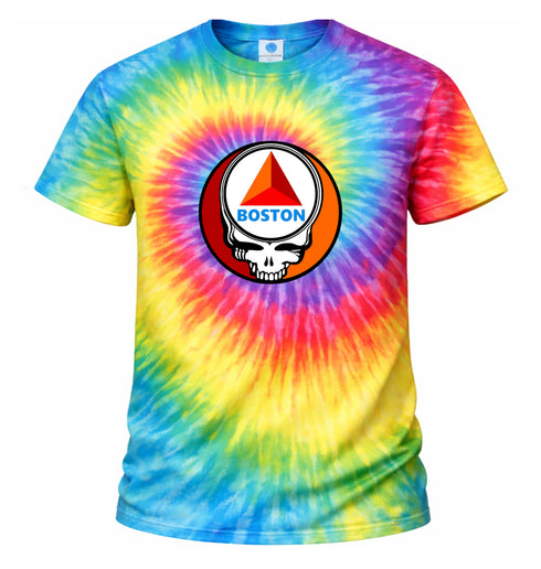Boston Red Sox Fenway Citgo Sign Stealie Tie-Dye Grateful Dead T-Shirt