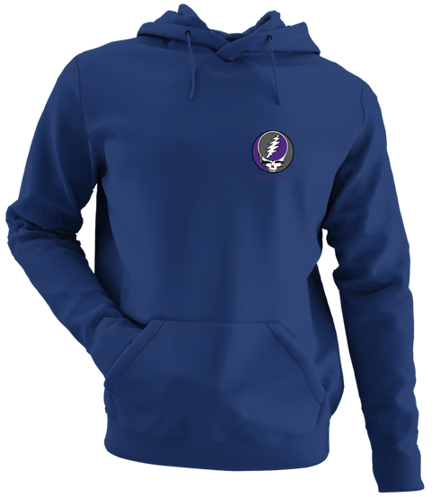 Northwestern University - Premium Grateful Dead Left Chest Hoodie - Navy