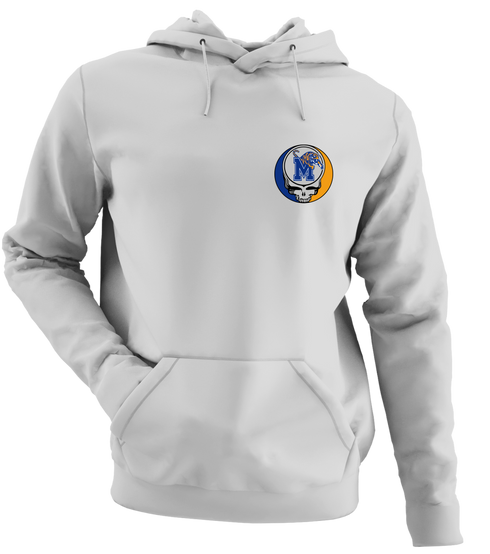 Memphis University - Premium Grateful Dead Left Chest Hoodie - Sport Grey